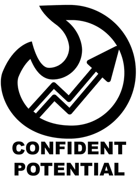 Flame and arrow logo idea for Confident Potential