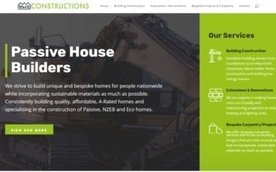 Brochure Website Design for Construction Company