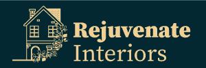 rejuvenate interiors logo green background