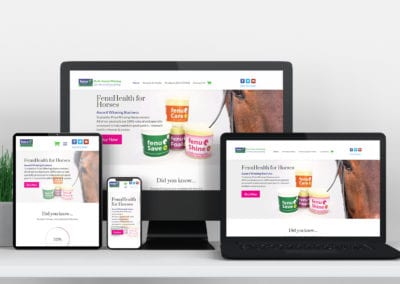 Website Design for FenuHealth Natural Horse Supplements