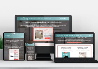 Website Design for Connie Leonards Furniture Store