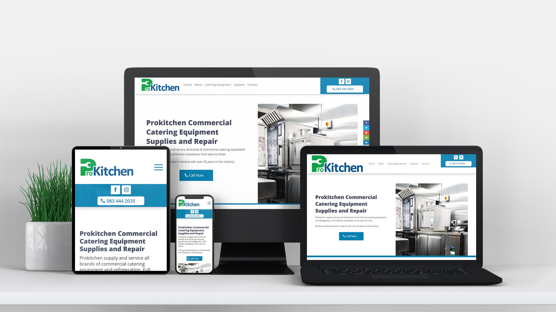 Website Design for ProKitchen Catering Equipment Company