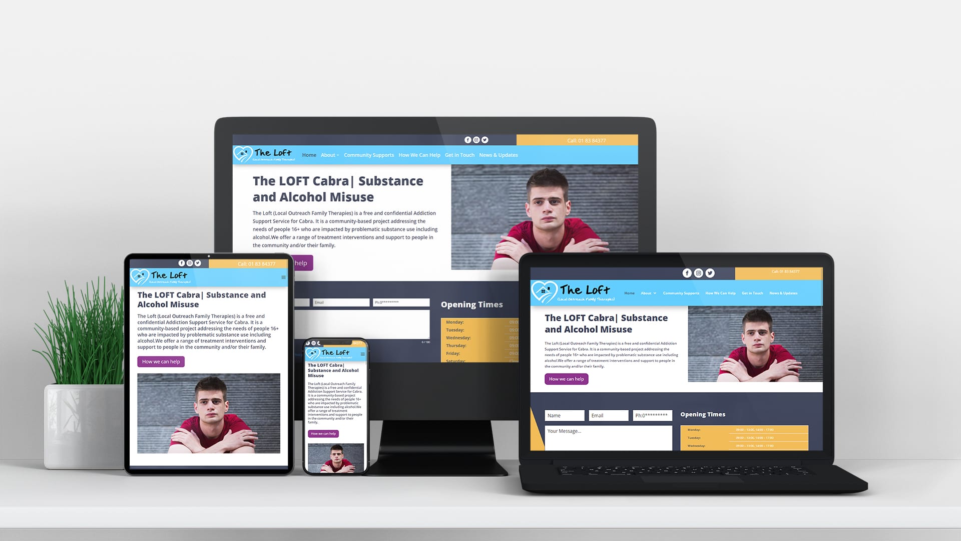 The LOFT Cabra, Substance and Alcohol Misuse – Not for Profit Website Design
