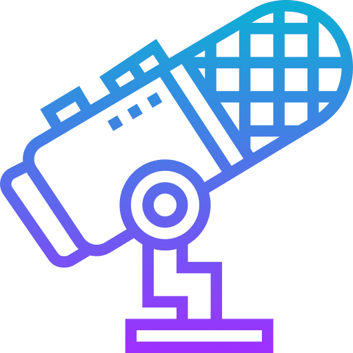 Podcast microphone website design