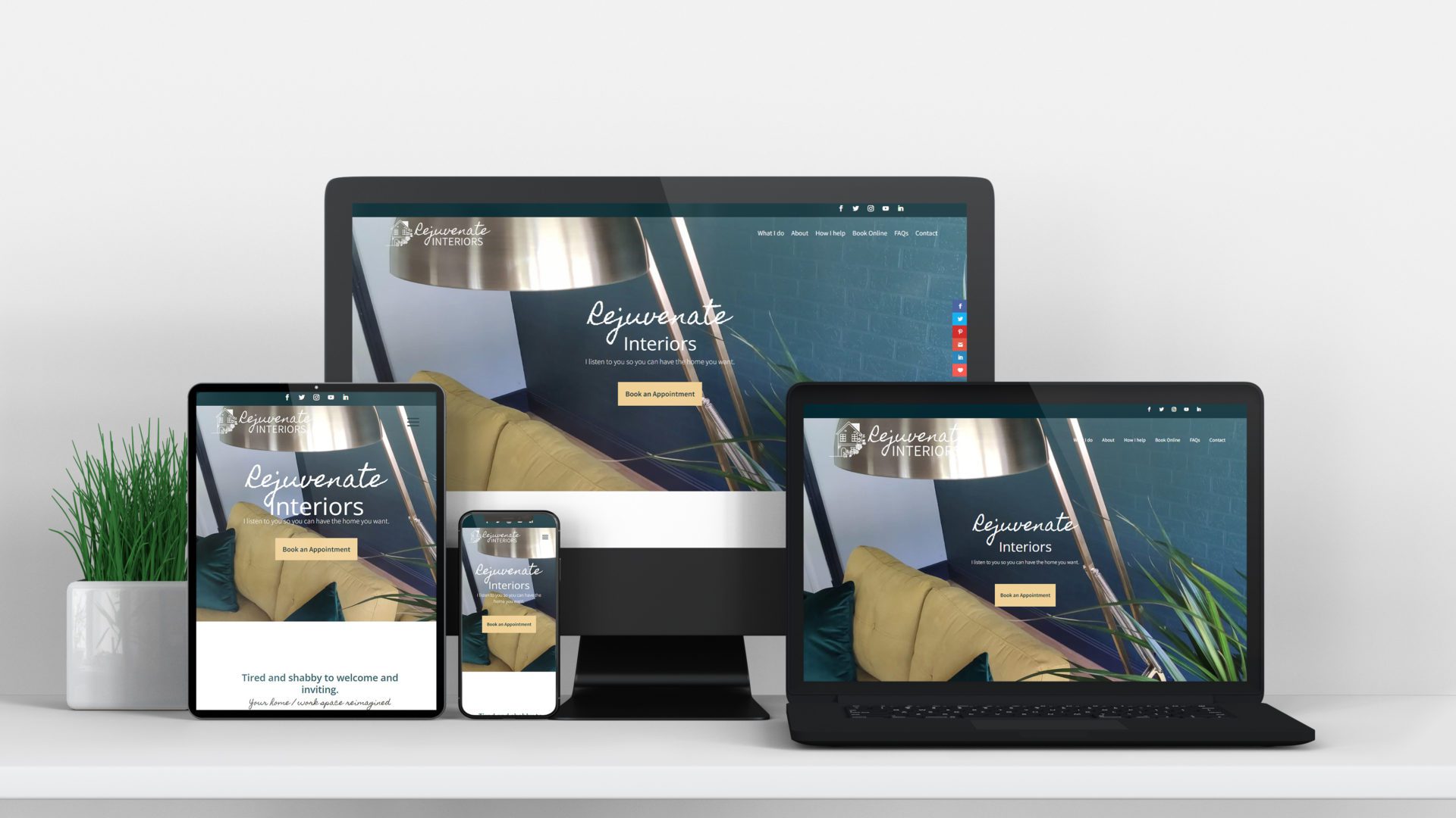 Website Design for Rejuvenate Interiors