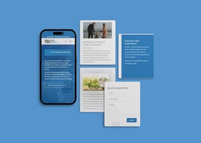 Design Features on mobile for Your Financial Planner website design ()