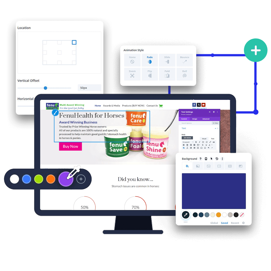 FenuHealth Website Design Construction Mockup ()
