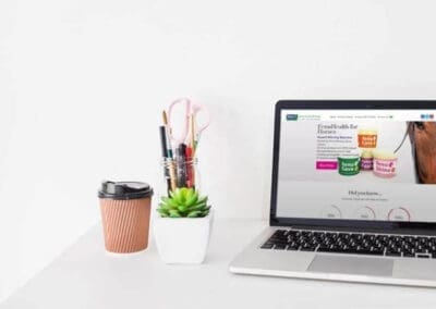 FenuHealth online store shop for horse supplements website design ()