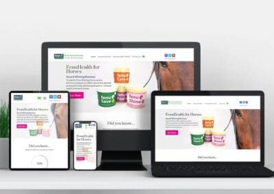 FenuHealth website design on multiple devices ()