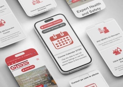 GTSS Global Training Safety Solutions Website Showcase Flatlay iPhones and mobile screens DesignBurst