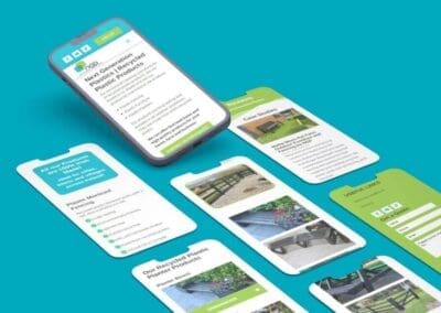 NGP Next Generation Plastics Phone and screen ui ux app presentation mockup