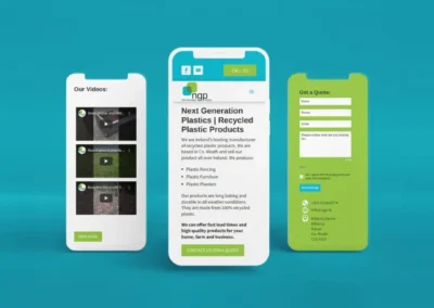 NGP Template For Website on a Mobile Phone Views