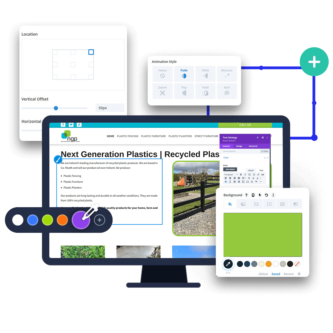Next Generation Plastics NGP Website Design Construction Mockup