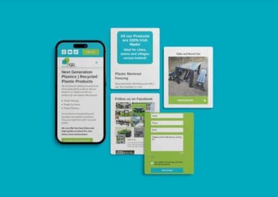 Next Generation Plastics NGP website features on mobile phone device