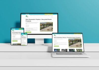 Next Generation Plastics NGP website multi device mockup