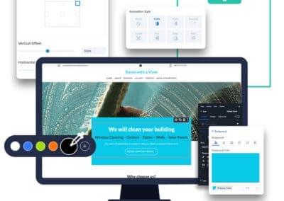 Room with a view website Design Construction Mockup