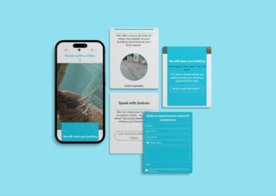 Room with a view website SOCIAL media mockup