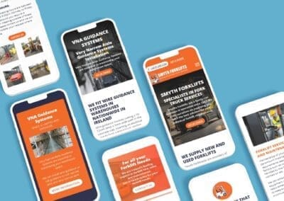 Smartphone Mockup Smyths Forklifts Website