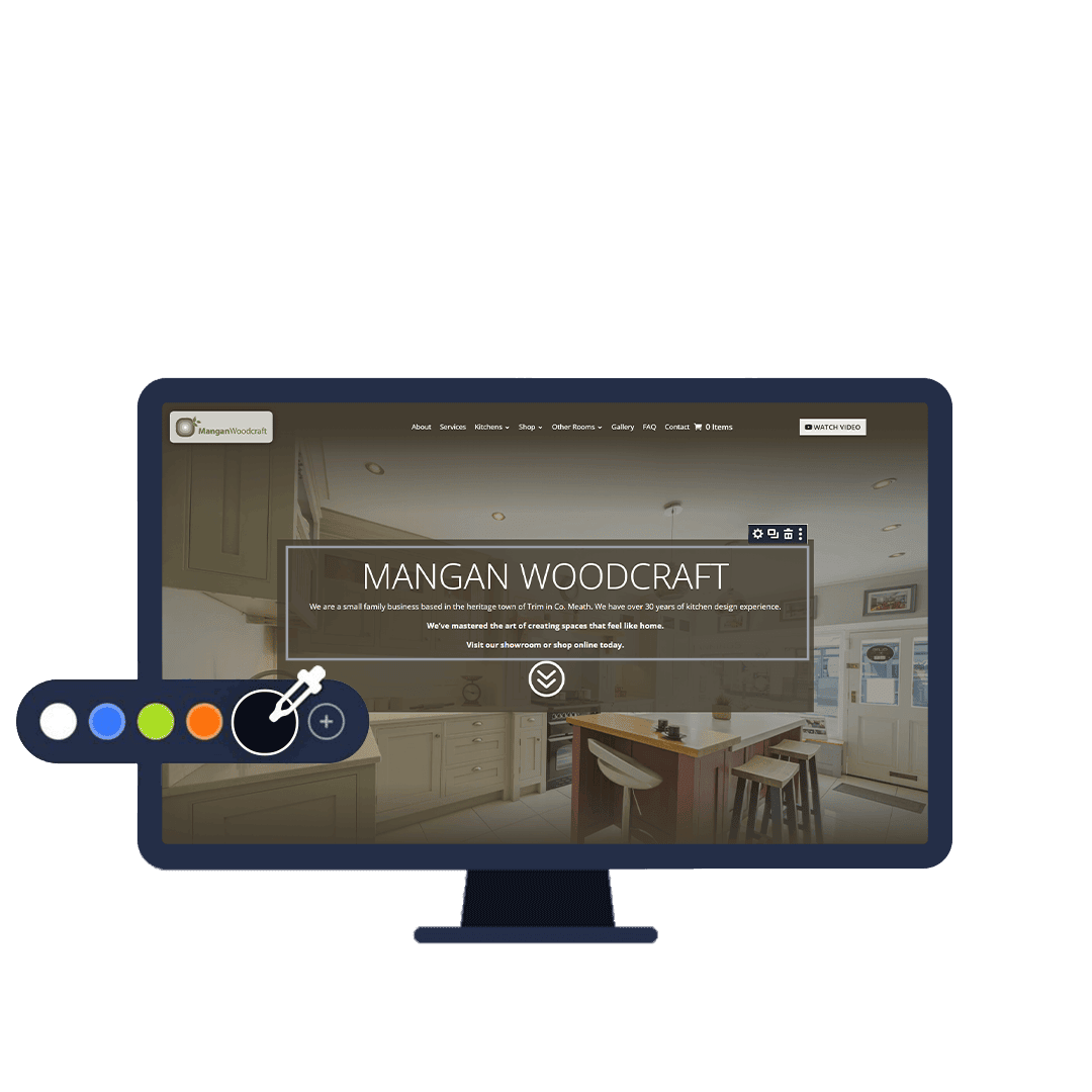Tallon Mortuary Specialists Website Design Construction Mockup Mangan Woodcraft Design Construction Mockup for animation