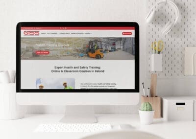 Global Training Safety Solutions GTSS website design on desktop Computer ()