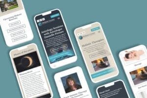 Smartphone Mockup Holistic Centre Website Design ()