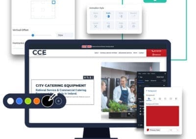 City Catering Equipment Website Design Construction Mockup