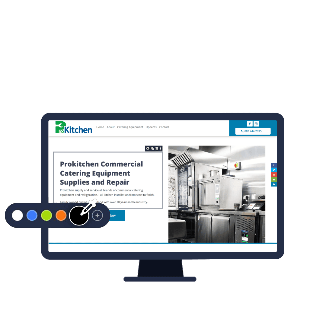 Design Construction Mockup Pro Kitchen Website