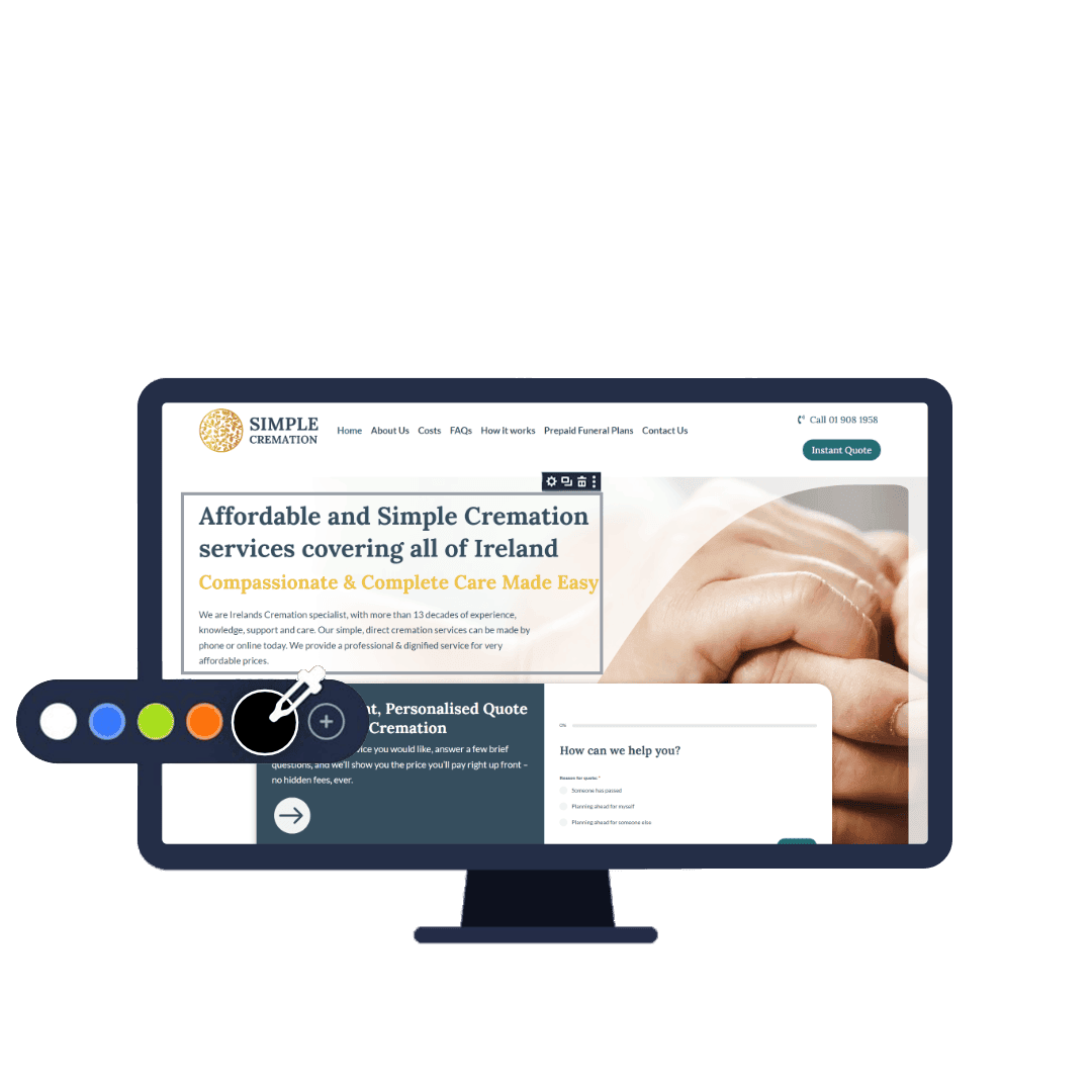 Tallon Mortuary Specialists Website Design Construction Mockup Design Construction Mockup Simple Cremation