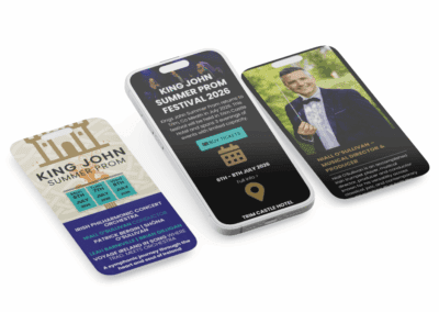 King John Summer Prom Website Mobile App Screen Mockup