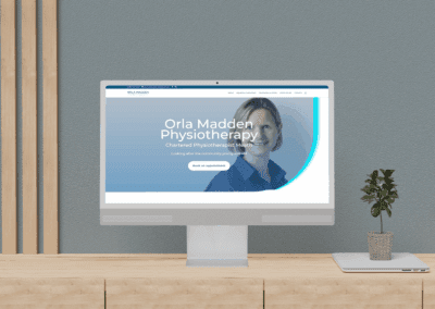 Orla Madden Physio Desktop screen mockup