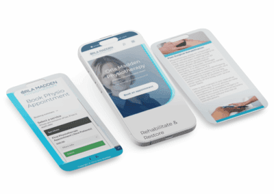 Orla Madden Physio Mobile App Screen Mockup