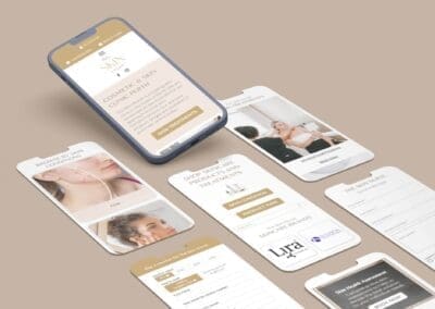 Phone and screen ui ux app presentation mockup The Skin Nurse Australia
