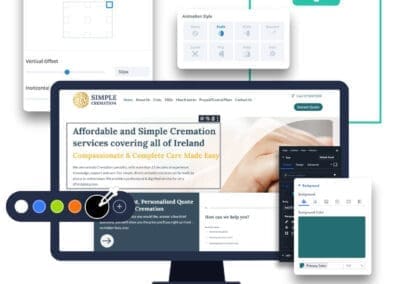 Simple Cremation Website Design Construction Mockup