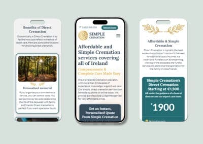 Simple Cremation Website Instagram Post Mockup