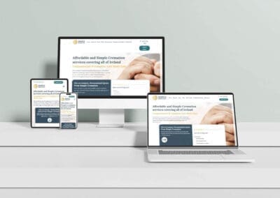 Simple Cremation Website multi device mockup