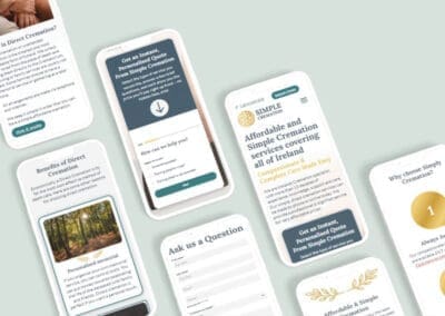 Smartphone Mockup Simple Cremation Website