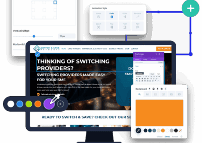 Switch and Save Payments Website Design Construction Mockup
