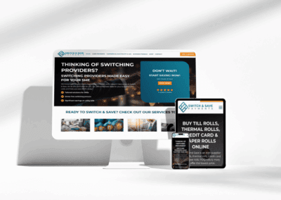 Switch and Save Payments Website Multi Device Responsive Mockup