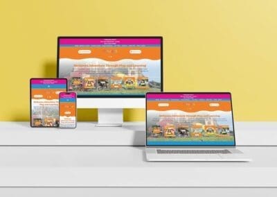 multi device mockup Mellowes Adventure and Childcare